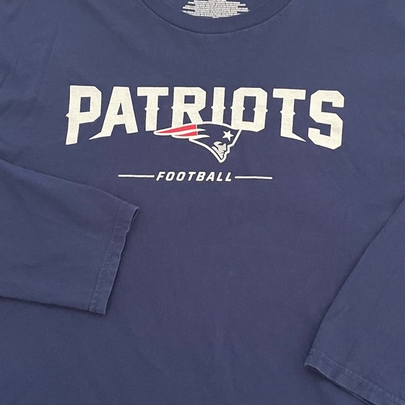New England Patriots Football Graphic Long Sleeve T-Shirt XL - Picture 4 of 7